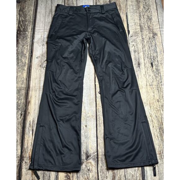 Slalom Snow Black Cargo Flare Pants Women Size Medium - Picture 2 of 10